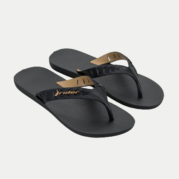 CHINELO GRENDENE DEDO RIDER STREET DUO PRETO MASCULINO ADULTO