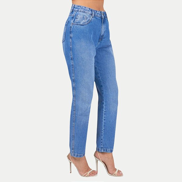 CALÇA SHOT JEANS MÉDIO BRUTO COMFORT FEMININA ADULTO