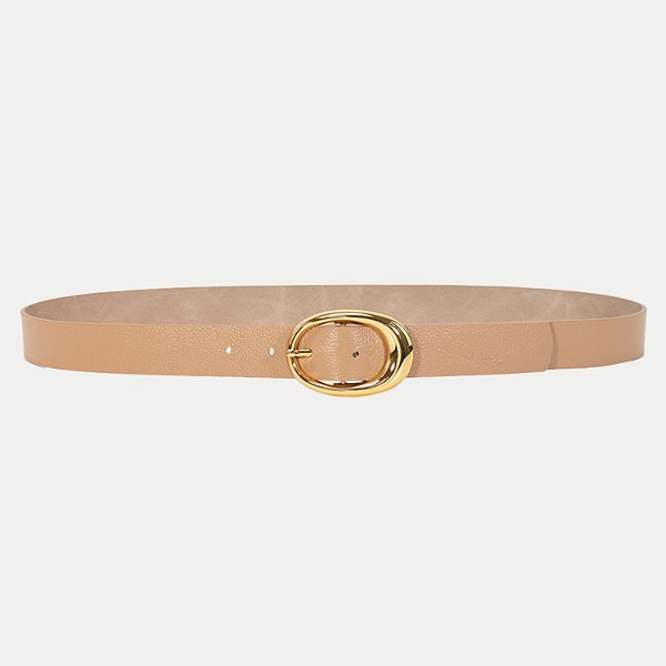 CINTO CLASSE COURO FINO NUDE FEMININO ADULTO