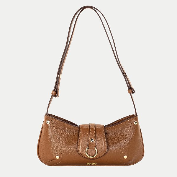 BOLSA CLASSE 2 TIPOS DE ALÇA COURO CARAMELO FEMININO ADULTO