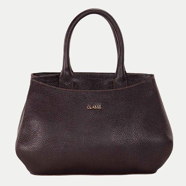 BOLSA CLASSE 2 TIPOS DE ALÇA COURO MARROM ESCURO FEMININO ADULTO