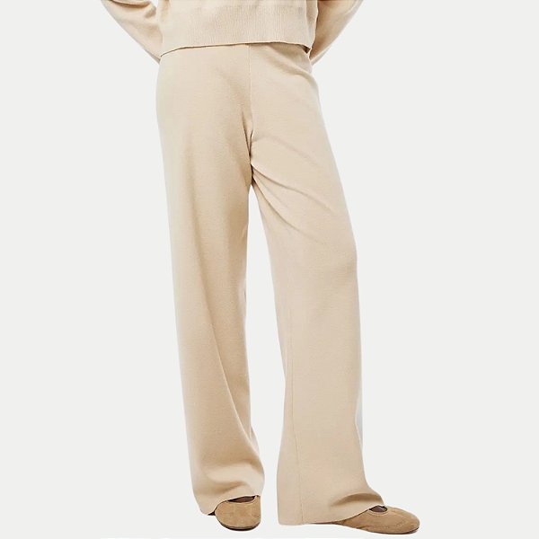 CALÇA HERING TRICÔ CASUAL BEGE FEMININO ADULTO