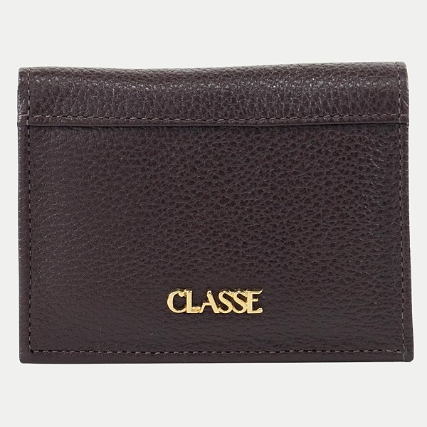 CARTEIRA CLASSE DE BOLSA COURO COM ABOTOADOR FEMININO ADULTO