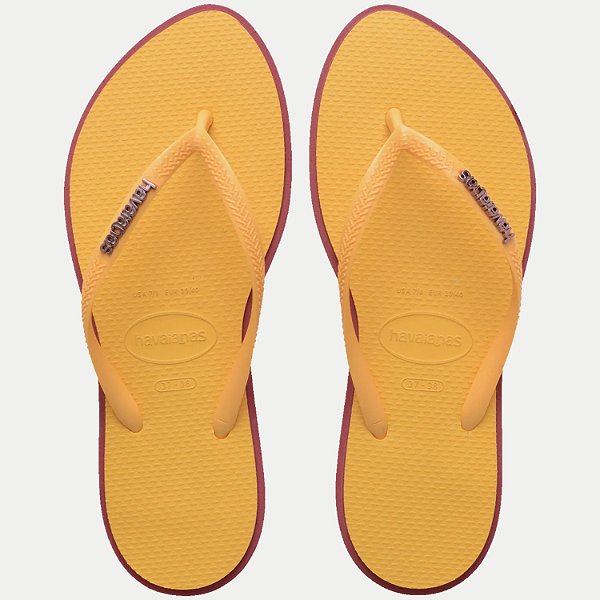 CHINELO HAVAIANAS SLIM POINT DEDO AMARELO FEMININO ADULTO