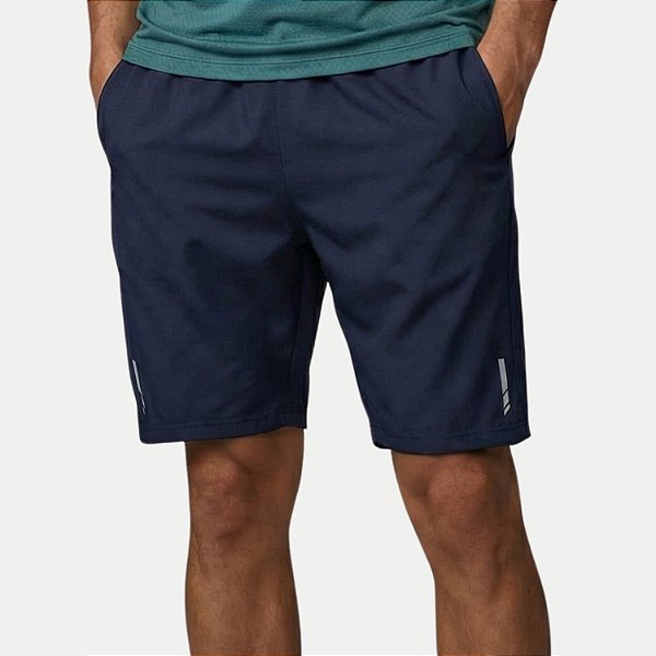 BERMUDA VOLEIO POLIESTER FITNESS AZUL MARINHO MASCULINO ADULTO