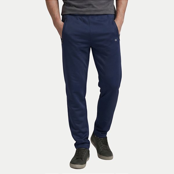 CALÇA VOLEIO POLIESTER COM ELASTANO FITINESS AZUL MARINHO MASCULINO ADULTO