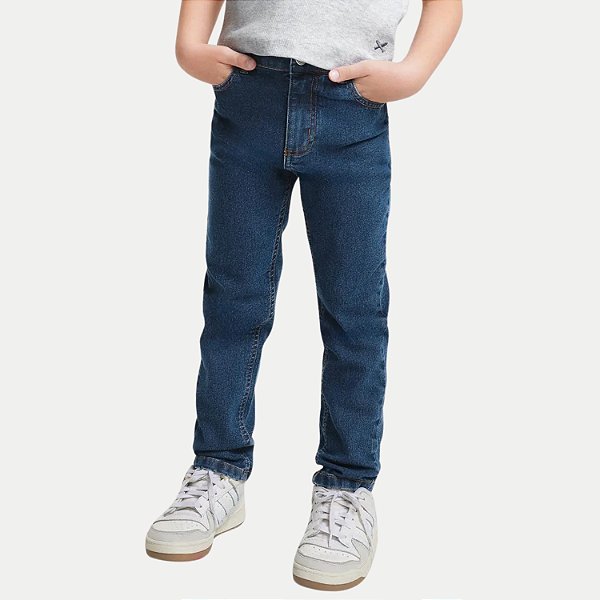 CALÇA HERINGKIDS JEANS MÉDIO COM ELASTANO SKINNY FEMININO INFANTIL