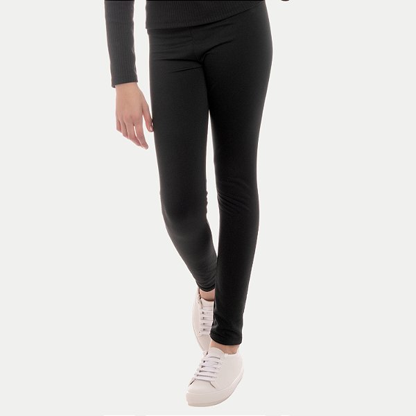 CALÇA BY GUS SUPLEX PELUCIADO LEGGING PRETO FEMININO INFANTIL