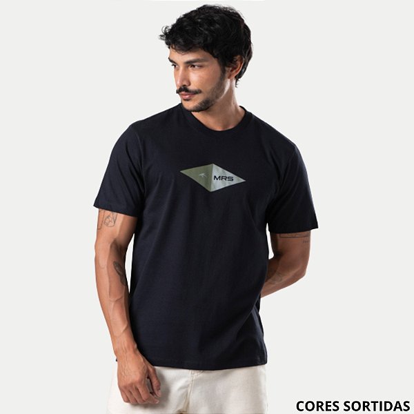 CAMISETA MARESIA MANGA CURTA COMFORT ALGODÃO SILKADA MASCULINO ADULTO (CORES SORTIDAS) 307688-P