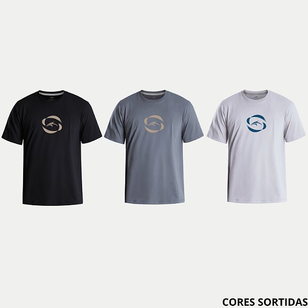 CAMISETA MARESIA MANGA CURTA COMFORT ALGODÃO SILKADA MASCULINO ADULTO (CORES SORTIDAS) 307740-P