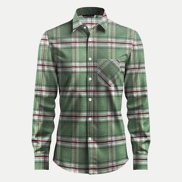 CAMISA GIORGIO BIANCO MANGA LONGA COMFORT MISTA XADREZ MASCULINO ADULTO (CORES SORTIDAS) 306980-P