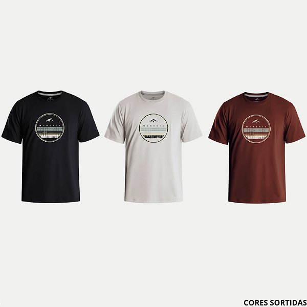 CAMISETA MARESIA MANGA CURTA COMFORT ALGODÃO SILKADA MASCULINO ADULTO (CORES SORTIDAS) 307748-P