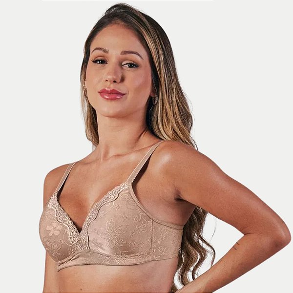 SOUTIEN DULOREN BOJO LYCRA COM DETALHE BEGE FEMININO ADULTO