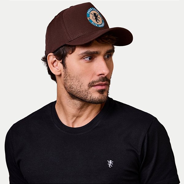 BONE PACO BRIM ABA CURVA MARROM MASCULINO ADULTO