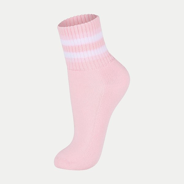 MEIA LUPO SOQUETE CANO MÉDIO ROSA FEMININO ADULTO
