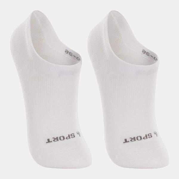 MEIA LUPO KIDS PACOTE COM 2 MEIAS SAPATILHA BRANCO UNISEX INFANTIL