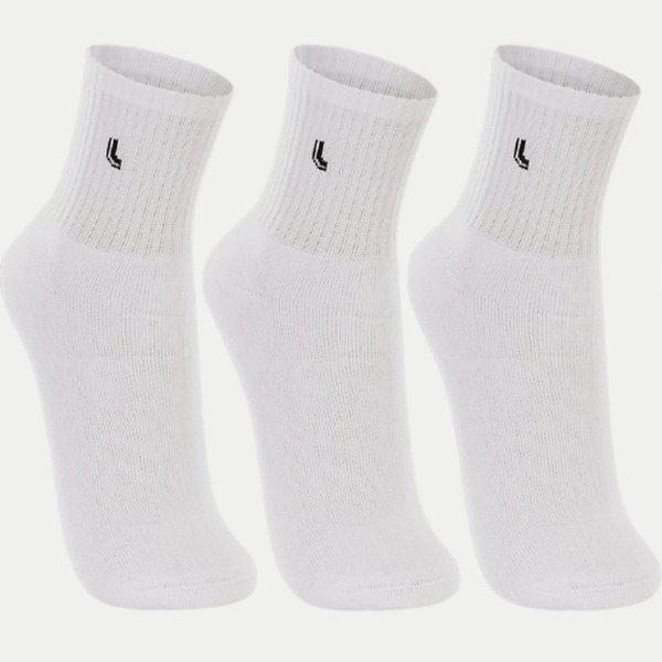 MEIA LUPO SPORT PACOTE COM 3 MEIAS SOQUETE BRANCO UNISEX ADULTO