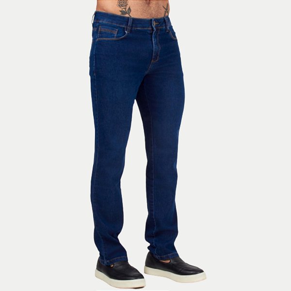 CALÇA SHOT JEANS MÉDIO COM ELASTANO COMFORT MASCULINO ADULTO