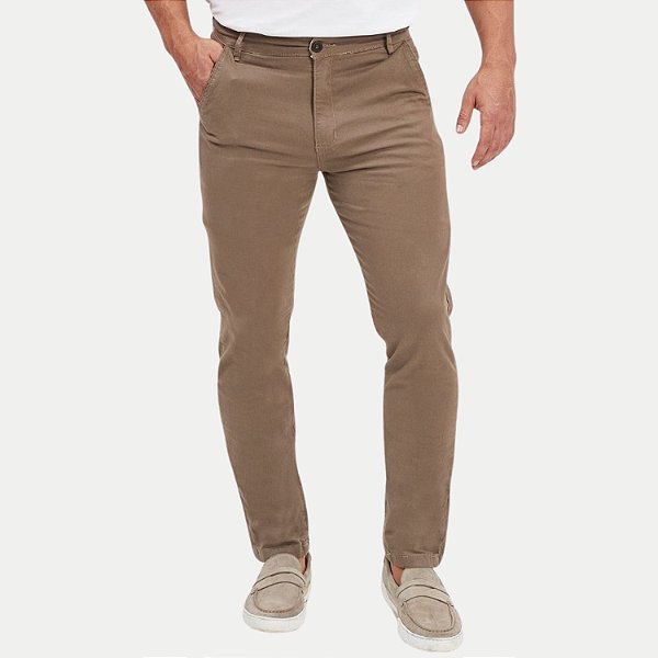 CALÇA YOUNG BRIM ELASTANO ESPORTE FINO CAQUE MASCULINO ADULTO