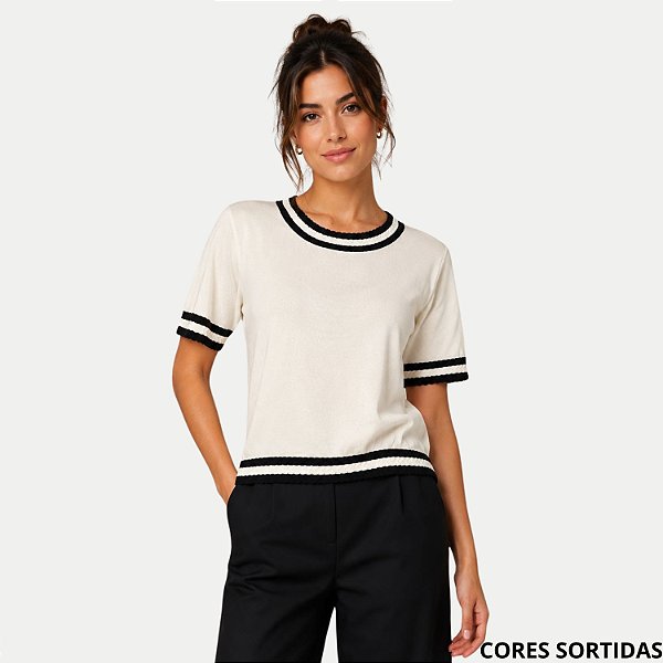 BLUSA AT SP DREAM MANGA CURTA TRICÔ FEMININO ADULTO (CORES SORTIDAS) 308492-P