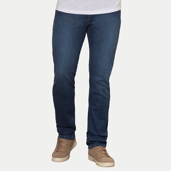 CALÇA PITT JEANS MÉDIO COM ELASTANO SLIM MASCULINO ADULTO