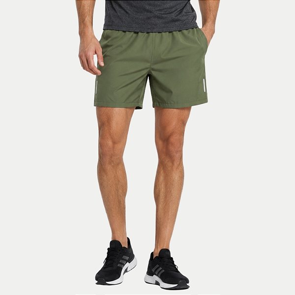 SHORT MONS POLIESTER FITNESS VERDE MASCULINO ADULTO