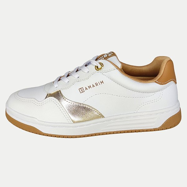 TÊNIS RAMARIM CASUAL COM CADARÇO BRANCO FEMININO ADULTO