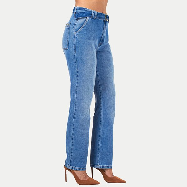 CALÇA SHOT JEANS MÉDIO BRUTO COMFORT FEMININO ADULTO