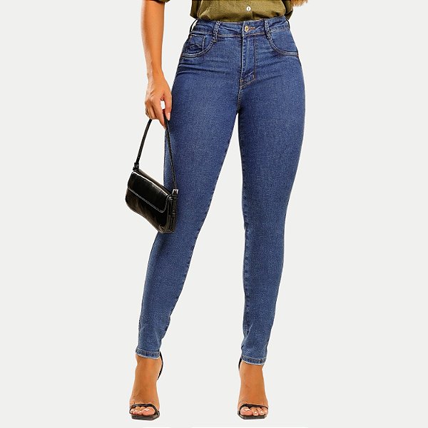 CALÇA MAC JEANS JEANS MÉDIO COM ELASTANO CIGARRET FEMININO ADULTO