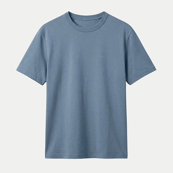 CAMISETA HERING MANGA CURTA COMFORT WORD CARECA AZUL MASCULINO ADULTO