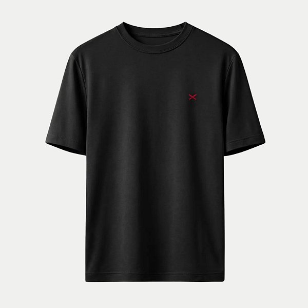 CAMISETA HERING MANGA CURTA COMFORT WORD LISA PRETO UNISEX ADULTO
