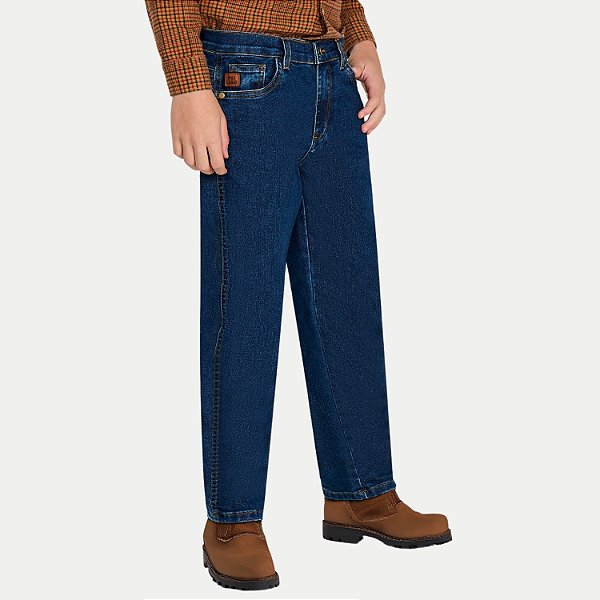 CALÇA MAX TEEN JEANS MÉDIO COM ELASTANO COUNTRY MASCULINO INFANTIL