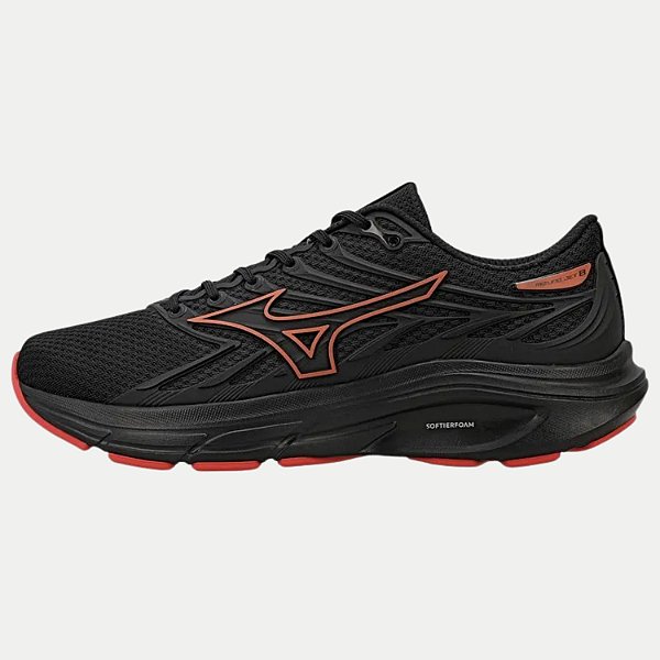 TÊNIS MIZUNO JET 8 RUNNING PRETO UNISEX ADULTO