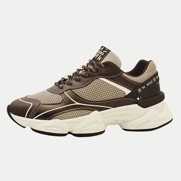TÊNIS RAMARIM CASUAL COM CADARÇO MARROM FEMININO ADULTO