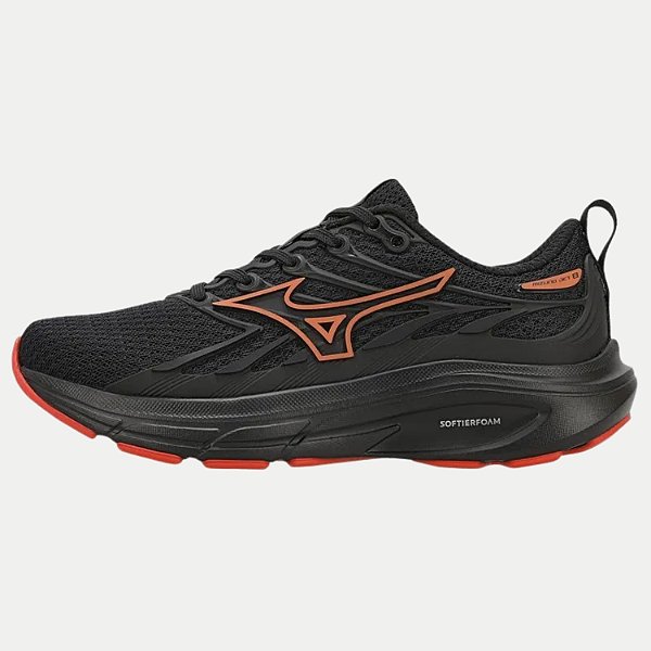 TÊNIS MIZUNO JET 8 RUNNING PRETO UNISEX INFANTIL