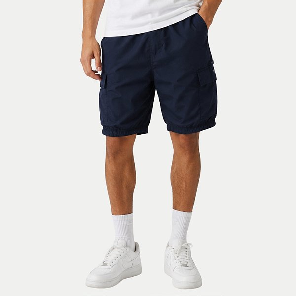 BERMUDA AMIL POLIESTER FITNESS CARGO AZUL MARINHO MASCULINO ADULTO