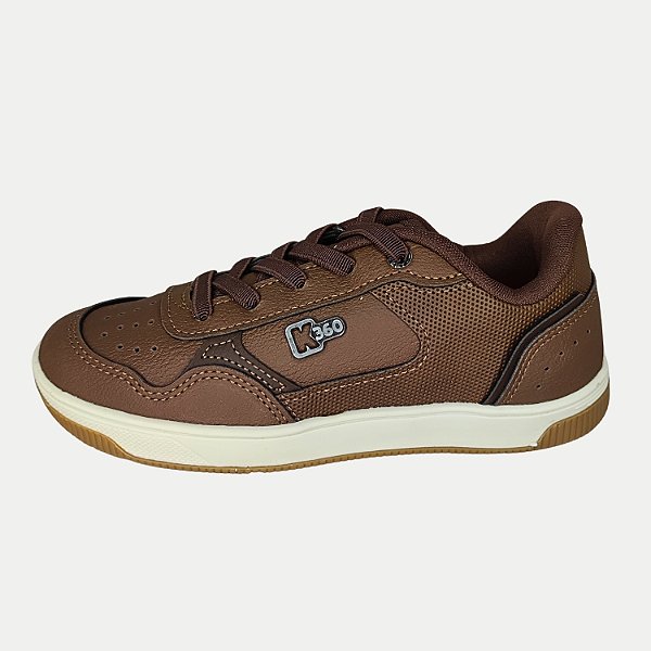 TÊNIS KIDY CASUAL K360 CONFORTO MARROM MASCULINO INFANTIL