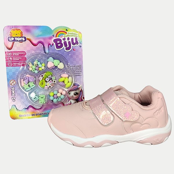 TÊNIS KIDY PLAY ADVENTURE C VELCRO E COM BRINDE NUDE FEMININO INFANTIL