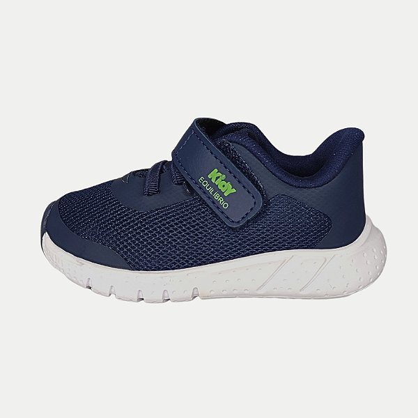TÊNIS KIDY EQUILÍBRIO RUNNING COM VELCRO AZUL MARINHO MASCULINO INFANTIL