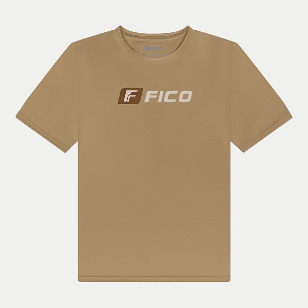 CAMISETA FICO MANGA CURTA COMFORT ALGODÃO SILKADA BEGE MASCULINO ADULTO