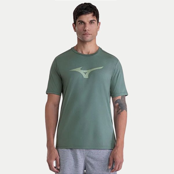 CAMISETA MIZUNO MANGA CURTA FITNESS ALGODÃO E POLIESTER MASCULINO ADULTO