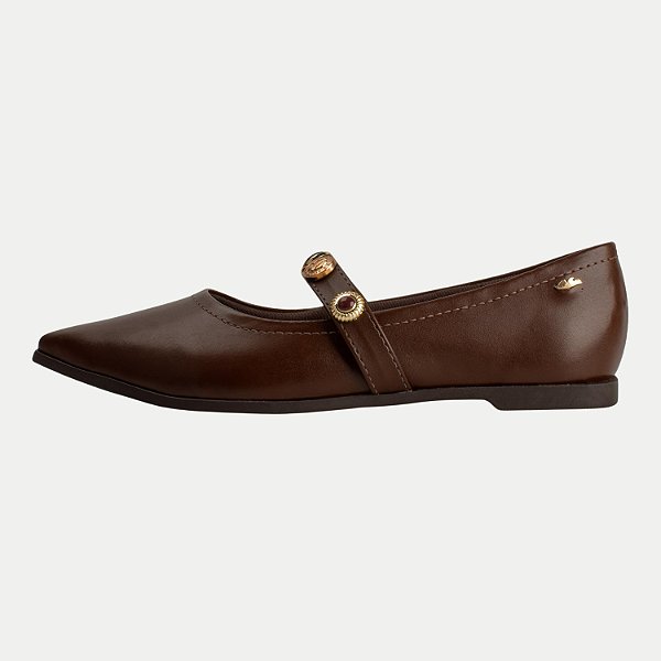 SAPATILHA DAKOTA BICO FINO CAFÉ FEMININO ADULTO