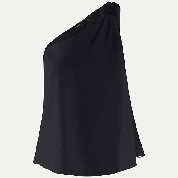 BLUSA LUNENDER NULA MANGA VISCOSE LISA PRETO FEMININO ADULTO
