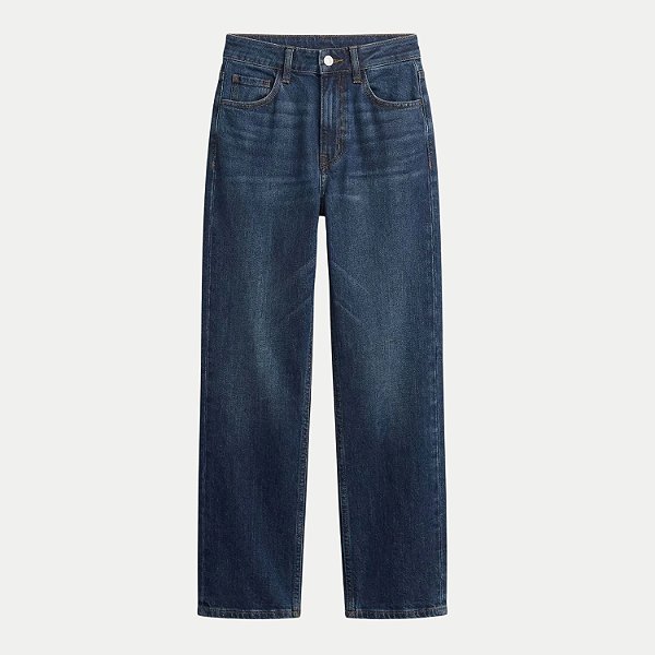 CALÇA HERINGKIDS JEANS MÉDIO BRUTO WIDE LEG FEMININO INFANTIL