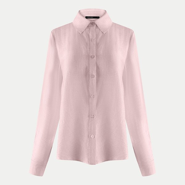 CAMISETE LUNENDER MANGA LONGA POLIESTER ROSA FEMININO ADULTO