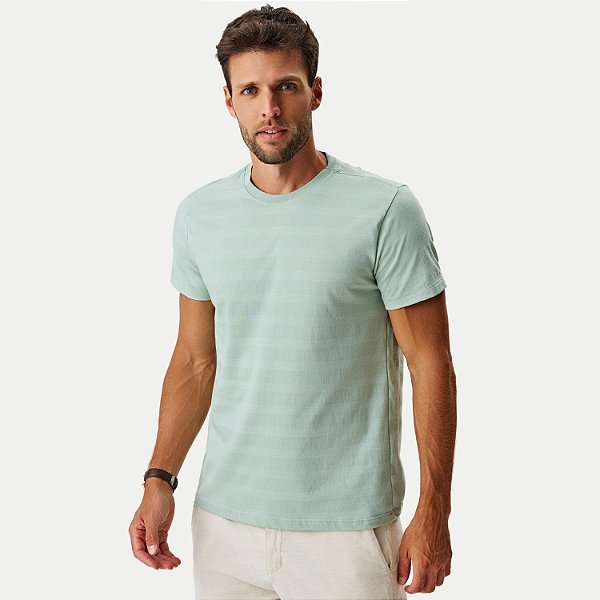 CAMISETA MOMENTUS MANGA CURTA COMFORT ALGODÃO VERDE MASCULINO ADULTO