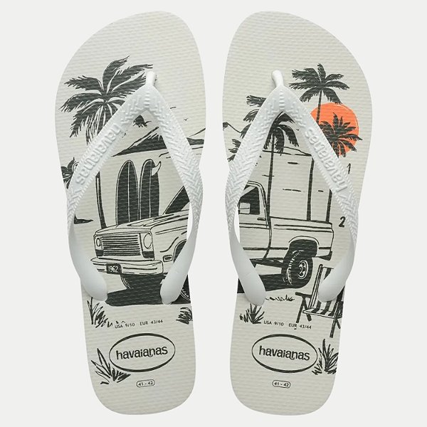 CHINELO HAVAIANAS ALOHA DEDO BRANCO MASCULINO ADULTO