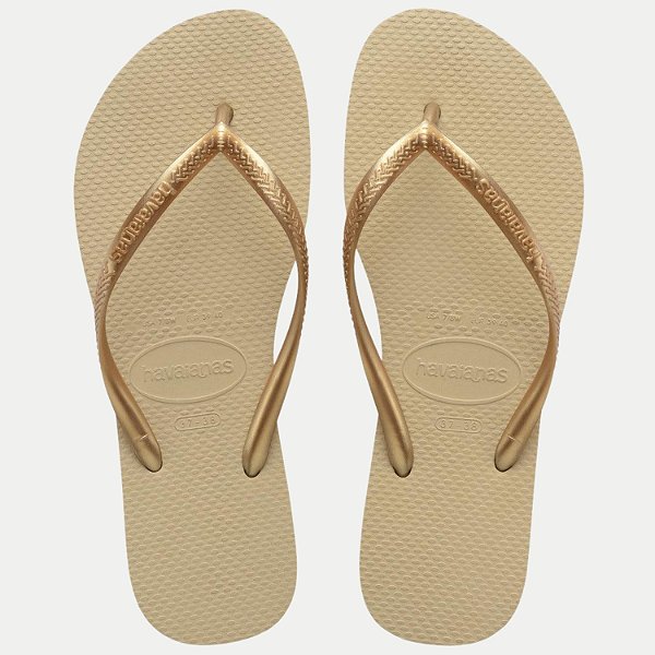 CHINELO HAVAIANAS SLIM LISA DEDO AREIA FEMININO ADULTO