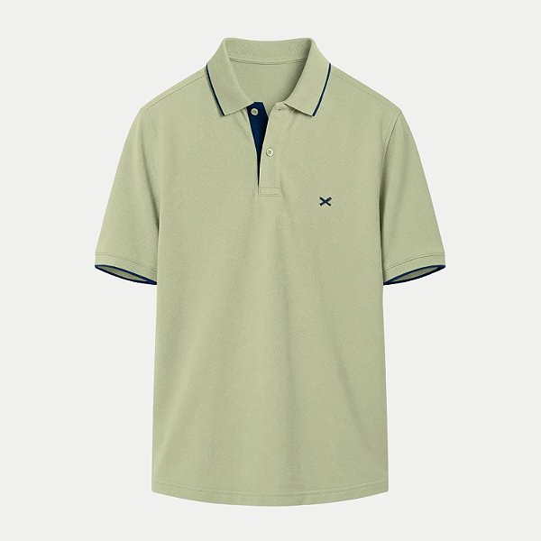 POLO HERING MANGA CURTA COMFORT PIQUET LISA VERDE MASCULINO ADULTO