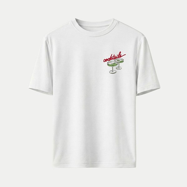 BLUSA HERING MANGA CURTA TSHIRT ALGODÃO SILKAGA BRANCO FEMININO ADULTO
